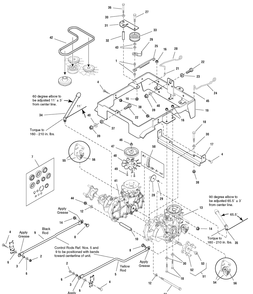 Part Location Diagram of 1733871SM Murray NUT, EZT Transmissions